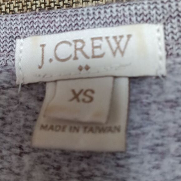 J. Crew Long Sleeve Sweatshirt Dress in Purple and Gray - Picture 2 of 4